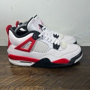 Jordan Men's White/Red Black Retro Basketball Sneakers